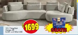 Budget Meubelen 2,5/longchair Campo 20 aanbieding