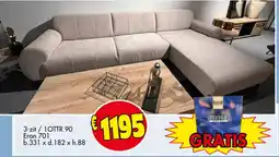 Budget Meubelen 3-zit/1OTTR 90 Eron 701 aanbieding