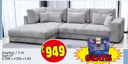 Budget Meubelen longchair / 3-zit Egon 07 aanbieding