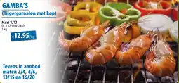 Aronde Gamba's Tijgergarnalen met kop aanbieding