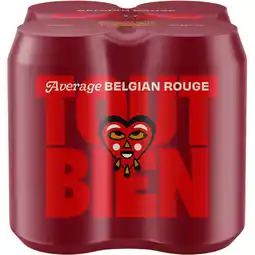 Albert Heijn Tout Bien Average Belgian rouge 4-pack bel aanbieding