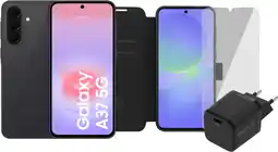 Coolblue Samsung Galaxy A37 128Go Noir 5G Enterprise Edition + Pack d'Accessoires Complet aanbieding