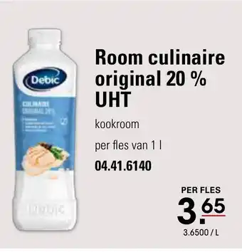 Room culinaire original 20% UHT