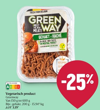 Delhaize Vegetarisch product aanbieding