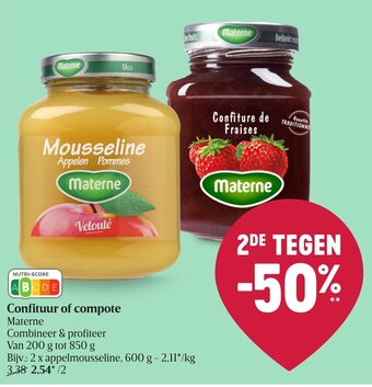 Delhaize Confituur of compote aanbieding