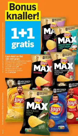 Albert Heijn Lay's MAX en flat aanbieding