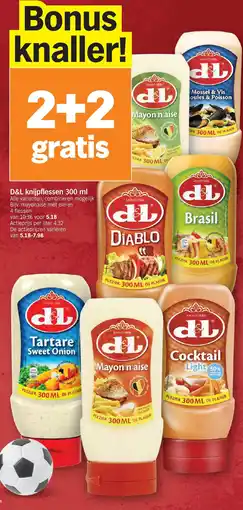 Albert Heijn D&L knijpflessen aanbieding