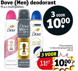 Kruidvat Dove men deodorant aanbieding