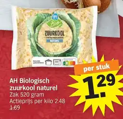 Albert Heijn AH hotdog broodjes zuurkool naturel aanbieding