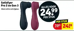 Kruidvat Satisfyer Pro 2 en Gen 3 aanbieding