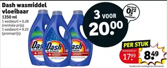 Kruidvat Dash Wasmiddel Vloeibaar aanbieding
