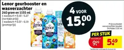 Kruidvat Lenor Geurbooster en Wasverzachter aanbieding