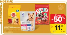 Carrefour Hondenbrokken Perfect Fit, Pedigree en Frolic aanbieding