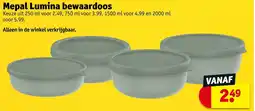Kruidvat Mepal Lumina Bewaardoos aanbieding