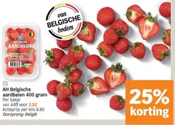 Albert Heijn AH belgische aardbeien aanbieding