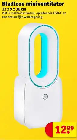 Kruidvat Bladloze miniventilator aanbieding