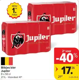Carrefour Blikjes bier Jupiler aanbieding