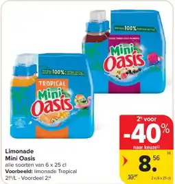 Carrefour Limonade mini oasis aanbieding
