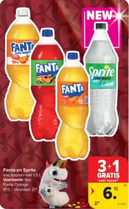 Carrefour Fanta en sprite aanbieding