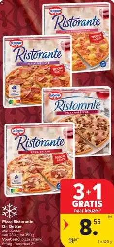 Carrefour Pizza ristorante dr. oetker aanbieding