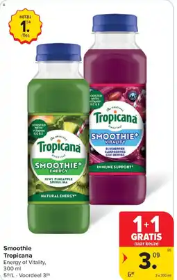 Carrefour Smoothie tropicana aanbieding