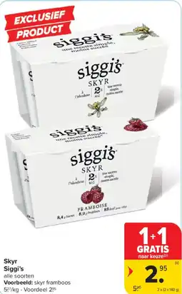 Carrefour Skyr siggi's aanbieding