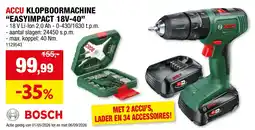 Hubo Bosch Accu Klopboormachi Easyimpact 18V-40 aanbieding
