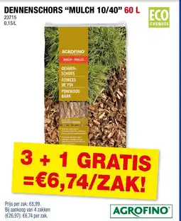 Hubo Agrofino dennenschors "Mulch 10/40" aanbieding