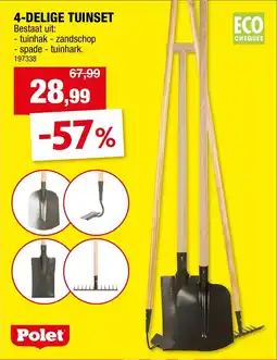 Hubo Polet 4-delige tuinset aanbieding