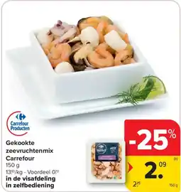 Carrefour Gekookte zeevruchtenmix carrefour aanbieding