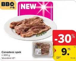 Carrefour Canadees spek aanbieding