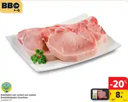 Carrefour Koteletten van varken van weleer kwaliteitsketen carrefour aanbieding