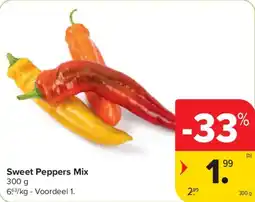 Carrefour Sweet peppers mix aanbieding