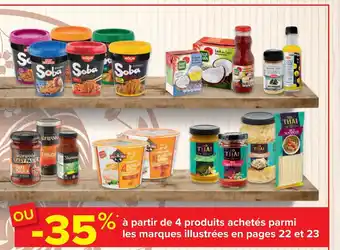 Carrefour Market A partir 4 produits achetes parmi les marques illustrees en pages 22 et 23 aanbieding