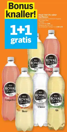 Albert Heijn Royal club 0% suiker aanbieding