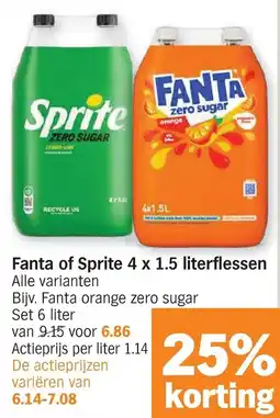 Albert Heijn Fanta of Sprite aanbieding