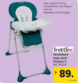 Carrefour Verstelbare hoge stoel Faraday 3 aanbieding
