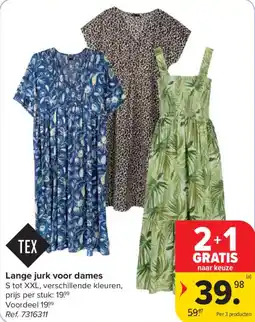 Carrefour Lange jurk voor dames aanbieding