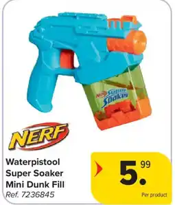 Carrefour Waterpistool super soaker mini dunk fill aanbieding