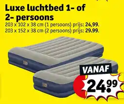 Kruidvat Luxe luchtbed 1- of 2- persoons aanbieding