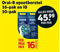 Kruidvat Oral-B opzetborstel 16-pak en iO 10-pak aanbieding