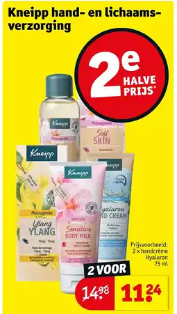 Kruidvat Kneipp hand- en lichaamsverzorging aanbieding