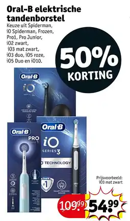 Kruidvat Oral-B elektrische tandenborstel aanbieding