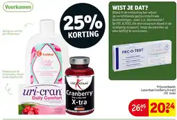 Kruidvat Lucovitaal Cranberry X-tract 120 stuks aanbieding
