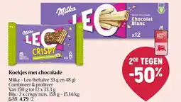 Delhaize Koekjes met chocolade aanbieding