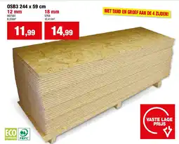Hubo OSB3 244 x 59 cm aanbieding