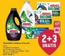 Delhaize Wasmiddel, vloeibaar of in pods aanbieding