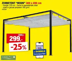 Hubo ZONNETENT “MOON” 300 x 400 cm aanbieding