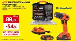 Hubo ACCU SCHROEFBOORMACHINE “POWDPO1150” aanbieding
