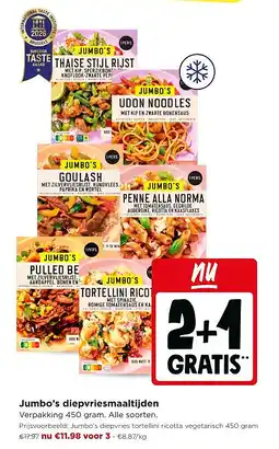 Jumbo Jumbo’s diepvriesmaaltijden aanbieding